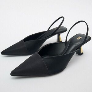 Zara Heeled Slingback Shoes